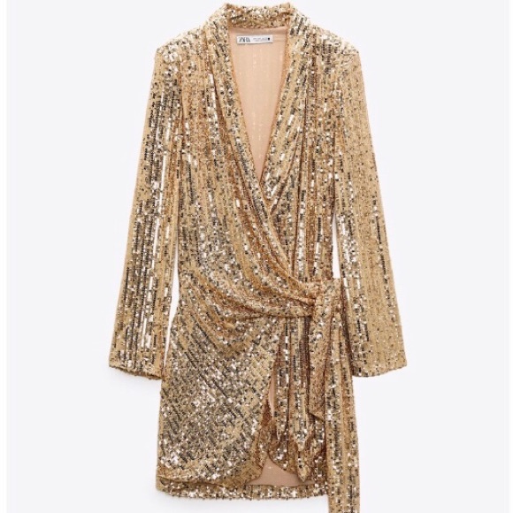 Zara Dresses & Skirts - ZARA Short Sequin Dress L NWT